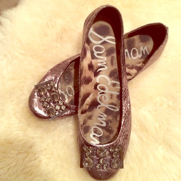 SAM EDELMAN sparkly crystal flats