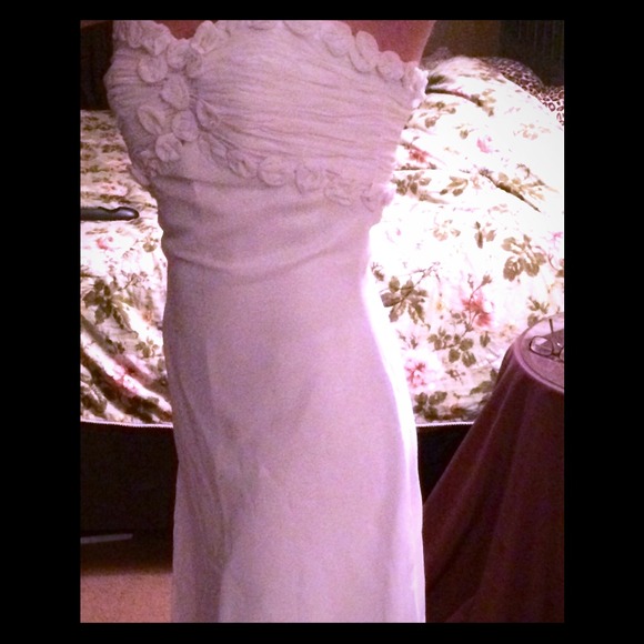 White flowy gown