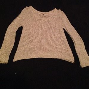 Beige knit sweater