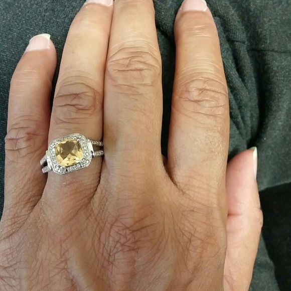 Citrine stone ring - Picture 4 of 4