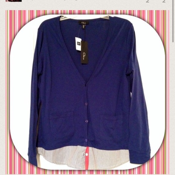 ✂️NWT GAP CARDIGAN w/ layered look! 😍 - Picture 4 of 4