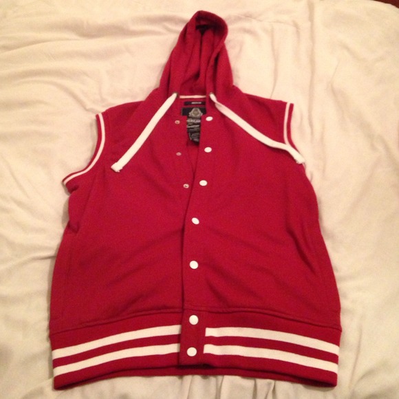 Red American Rag Button-Up Vest