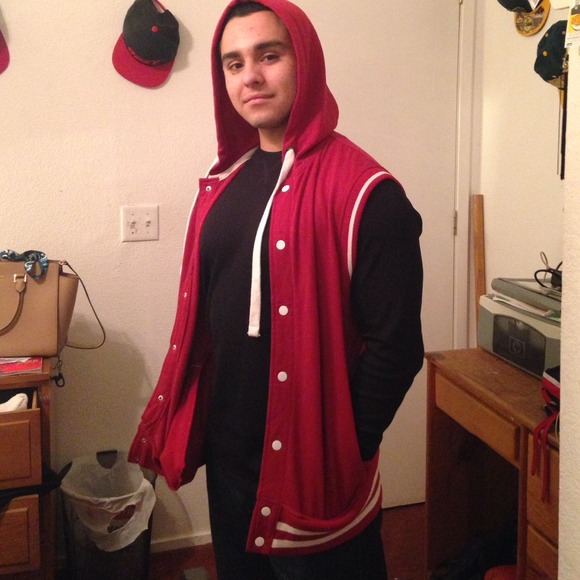 Red American Rag Button-Up Vest - Picture 3 of 3