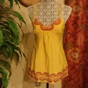 Embroidered tank top
