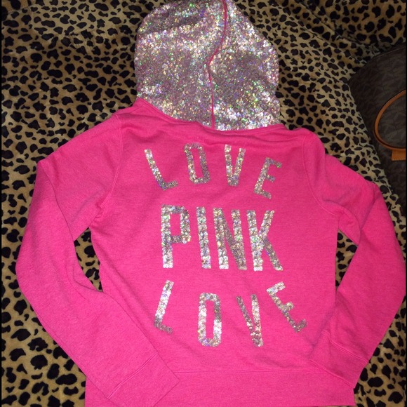 ❌❌SOLD❌❌🆚bling hooded hoodie💜💖