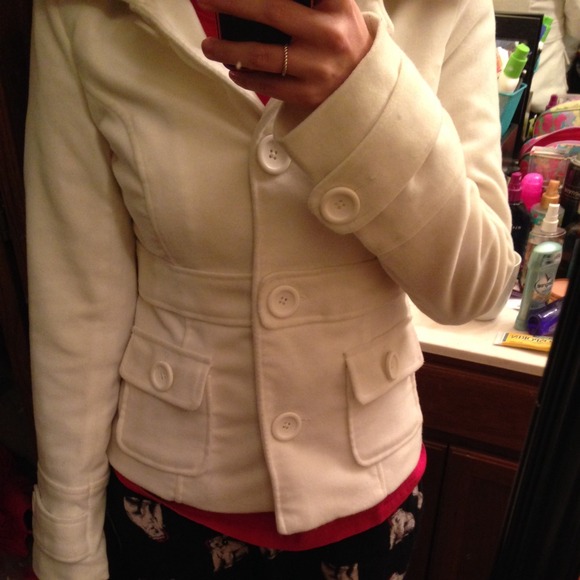 White BB Dakota Pea Coat