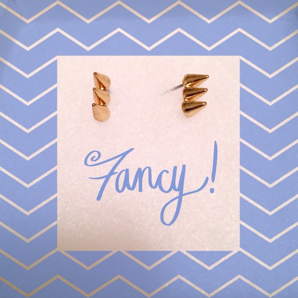 Three Stud Earrings
