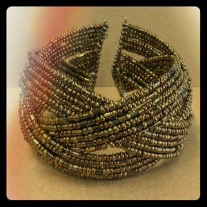 Amber beaded bracelet