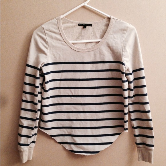Striped blue and white long sleeve