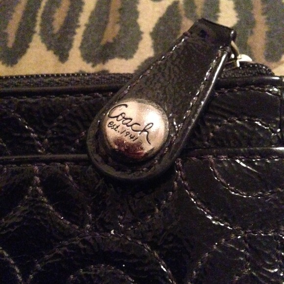 Coach Patent Leather Skinny Mini Wallet - Picture 2 of 4