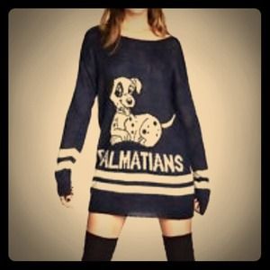 H&M disney Dalmatian oversized sweater