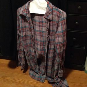Flannel long shirt