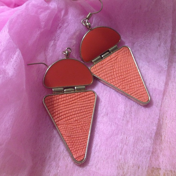 Zesty orange earrings