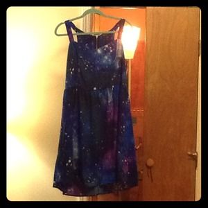 BRAND NEW plus size galaxy print sundress!