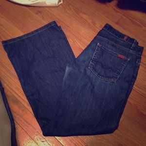 Trouser cut jeans. "Ginger" by 7