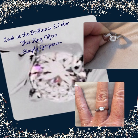 Solitaire Framed w Lovely Twist Band