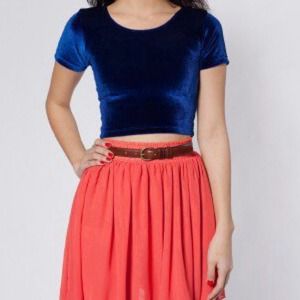 Velvet Crop Tee