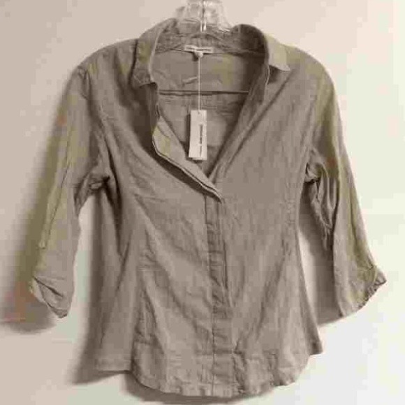 James Perse size 1 button down blouse