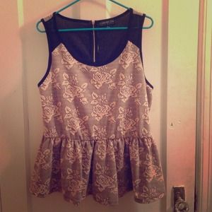 Forever 21+ Peplum Top ON HOLD