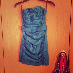 Blue Sexy Mini Dress