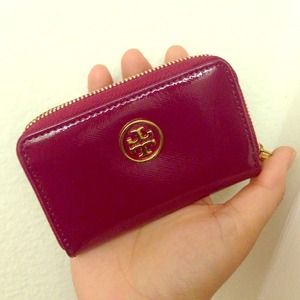 Raspberry Tory Burch Coin Purse