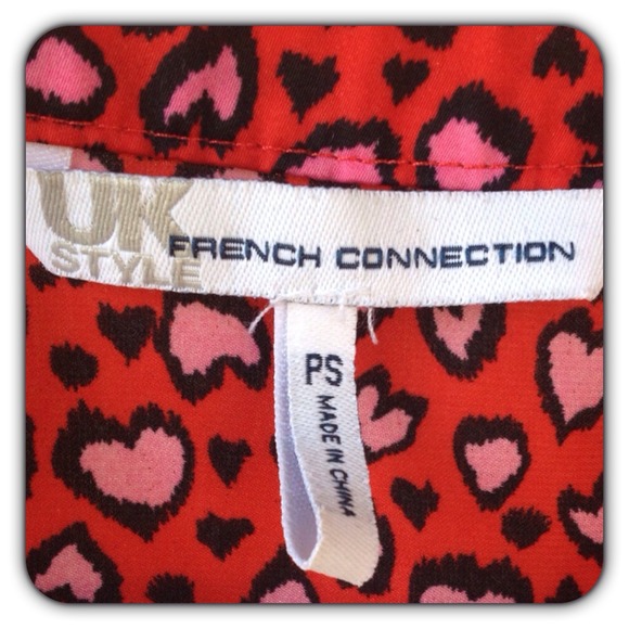 โ๏ธBundledโ๏ธ{French Connection} Hearts Blouse - Picture 3 of 4