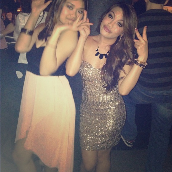 Sexy Arden B gold sequin bodycon dress✨🌟