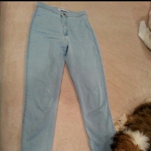American Apparel high waisted jeans