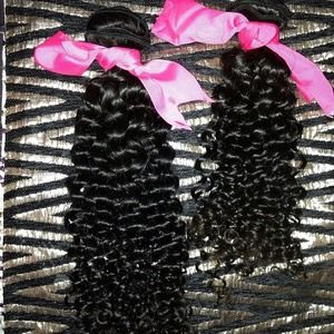 Brazilian Curly Virgin human hair 12"/12 👍PayPal