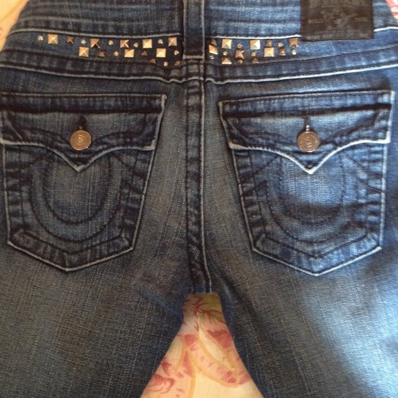 True Religion Billy disco punk studded w /crystals - Picture 2 of 7