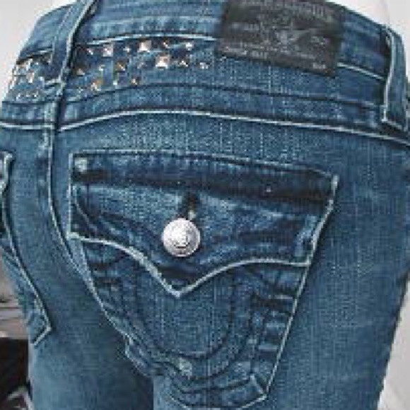 True Religion Billy disco punk studded w /crystals - Picture 5 of 7