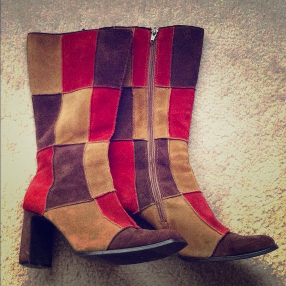 ⬇️REDUCED⬇️👢VINTAGE PATCHWORK BOOTS👢