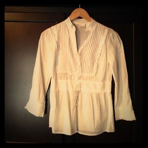 White bohemian cotton shirt