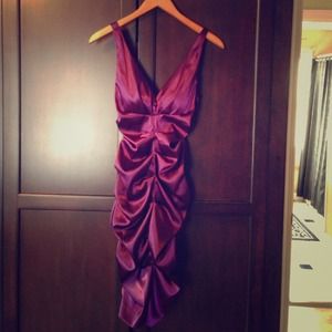 Deep purple dress