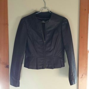 Great purple faux leather jacket!