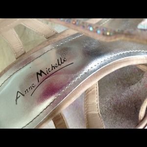 4inch irridescent heels. Dress up or wear casual.