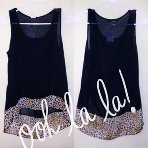 Black Leopard Hi Low Top