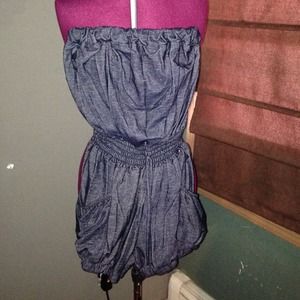 denim looking romper