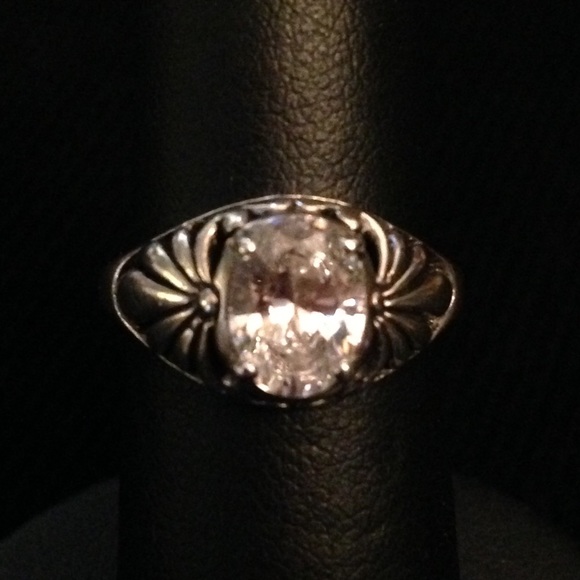 Sterling silver designer kabana signed ring