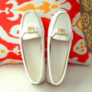 Tory Burch drivers - White - Worn only once!