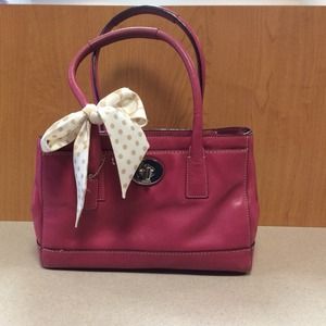 Authentic pink Coach purse