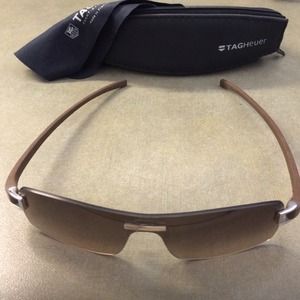 Brown TagHeuer men's sunglasses