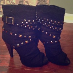 Peep-Toe Booties