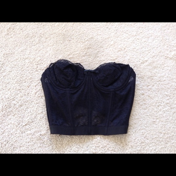 Vintage black bustier