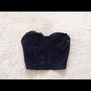 Vintage black bustier