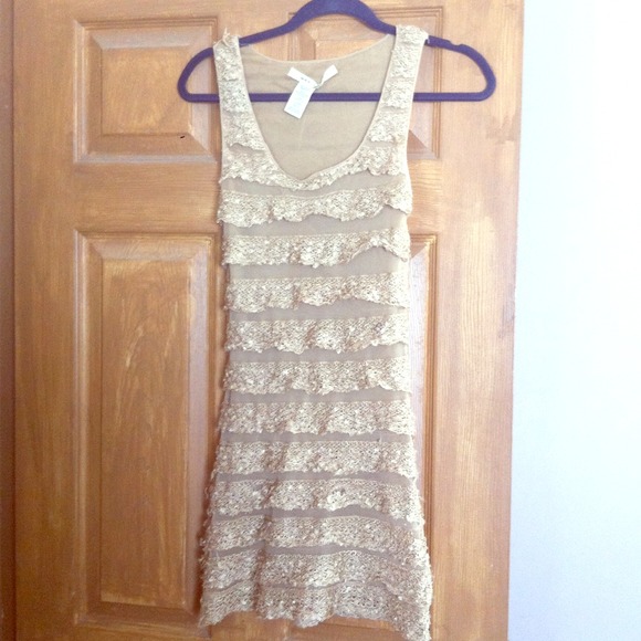 Beige Lacey dress