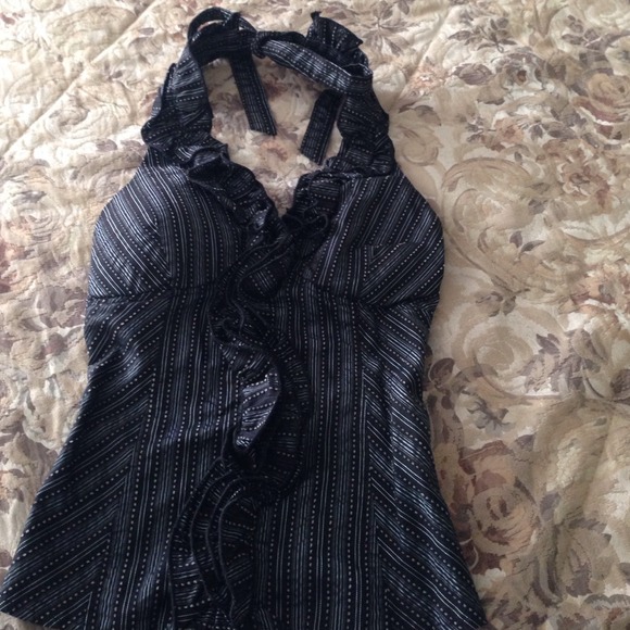 Halter top with nice ruffle on front