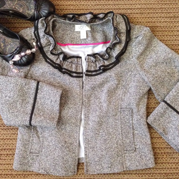 Black and White Tweed Jacket