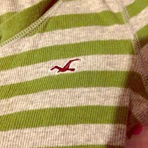 Striped Hollister v-neck top