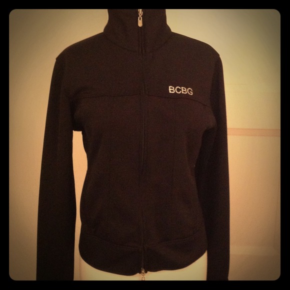 🚫GIFTED🚫Black "BCBG "Sport" Track Jacket.